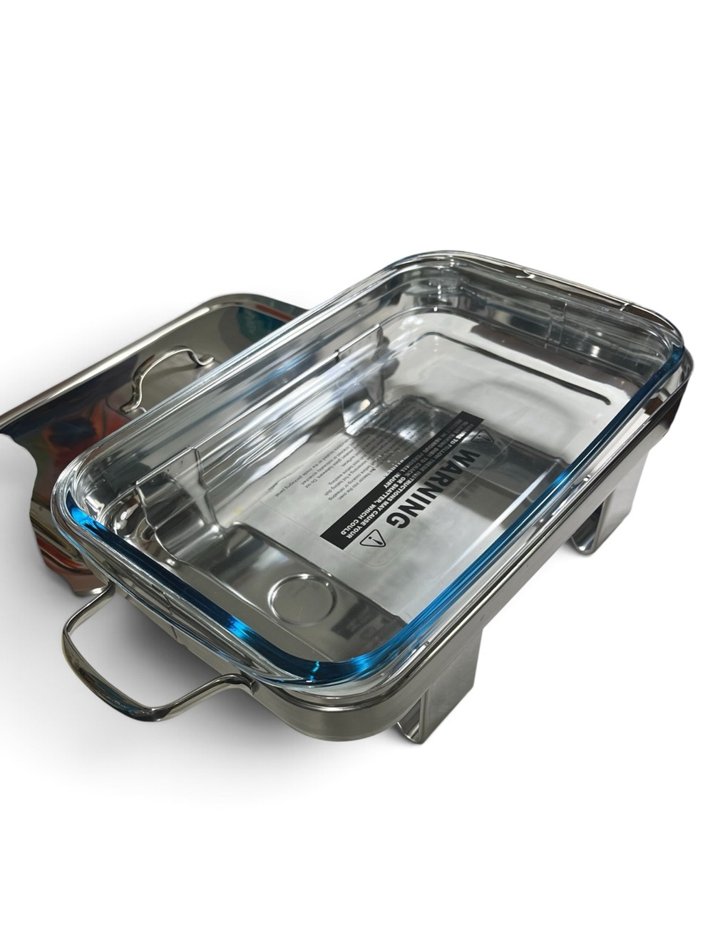 Tramontina Gourmet Stainless Steel Buffet Server with Glass Baking Dish - Silver - Picture 4 of 8